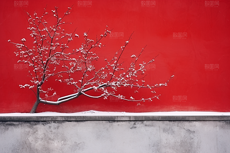 冬天腊梅花芬芳自然摄影图