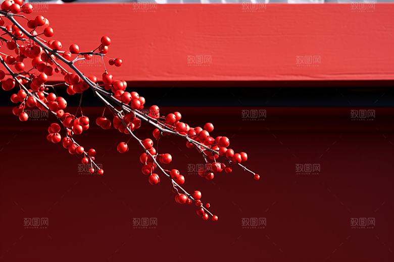 冬天腊梅花花卉传统摄影图
