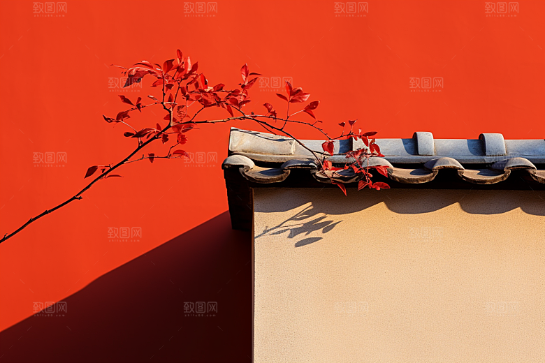 冬天腊梅花植物园林摄影图