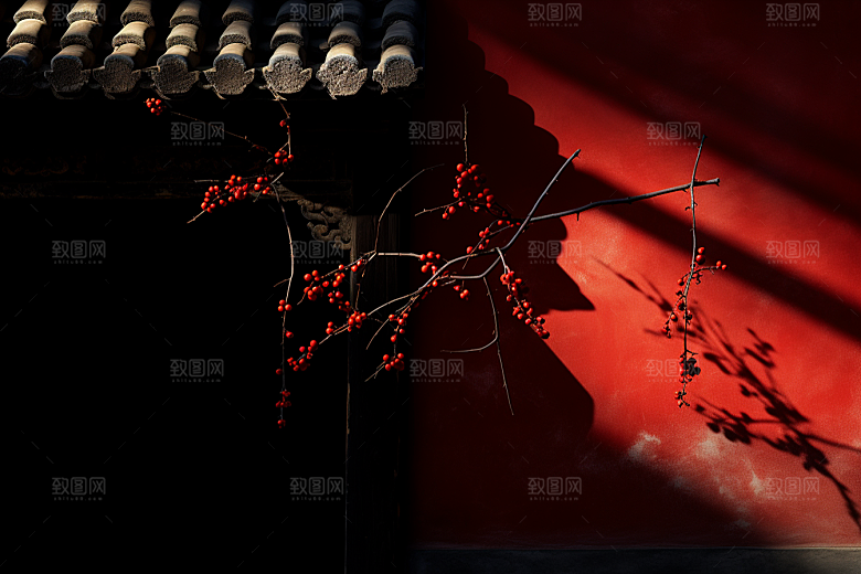 冬天腊梅花冬季自然摄影图