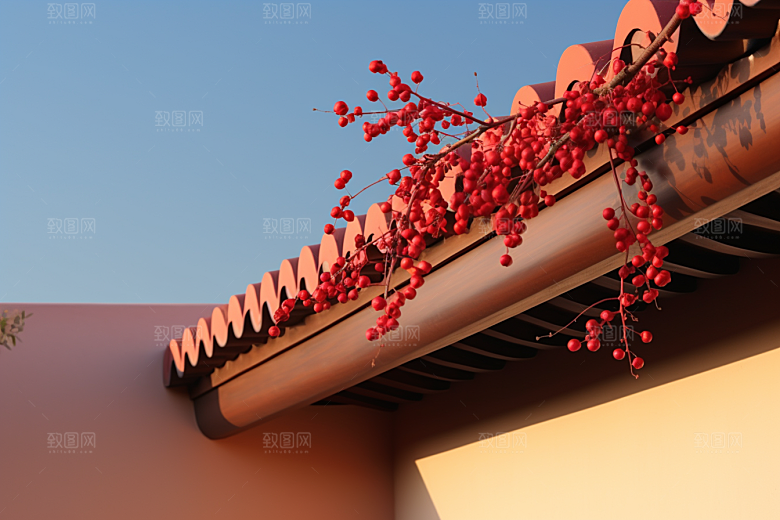冬天腊梅花芬芳花卉摄影图