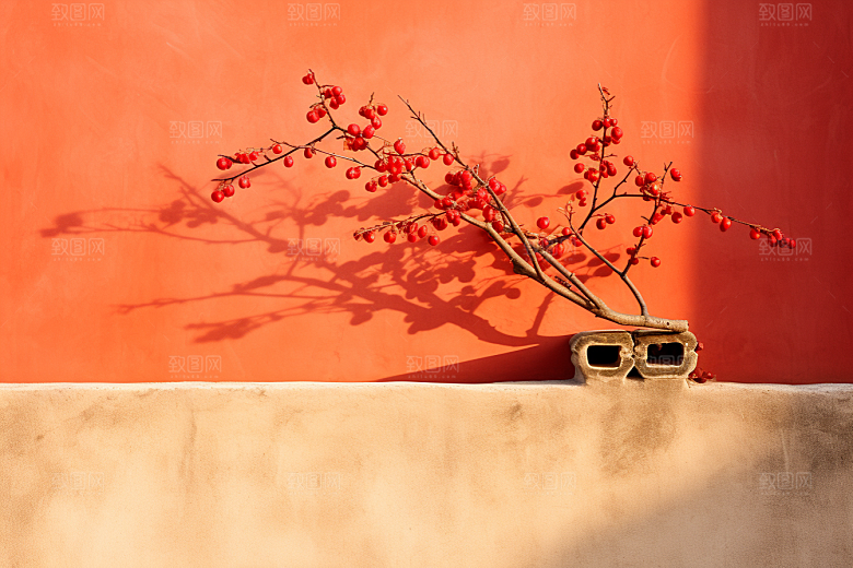 冬天腊梅花寒冷芬芳摄影图