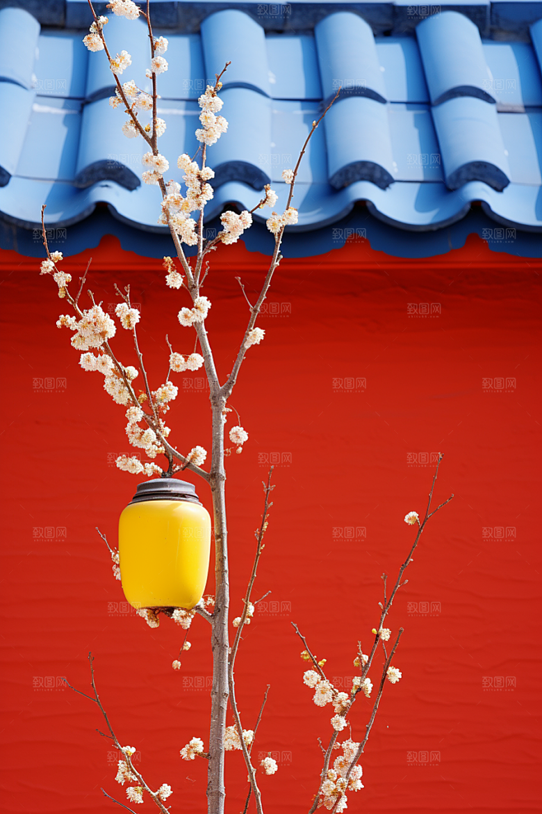 冬天腊梅花植物高清摄影图