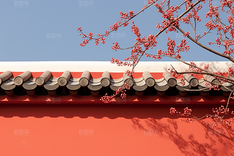 冬天腊梅花芬芳传统摄影图
