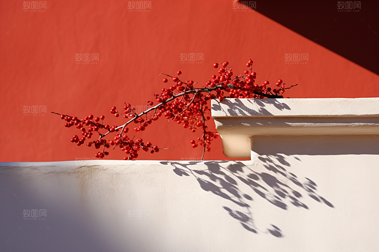 冬天腊梅花芬芳自然摄影图