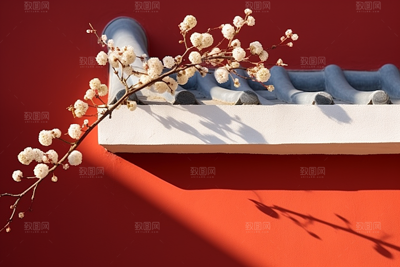 冬天腊梅花芬芳高清摄影图