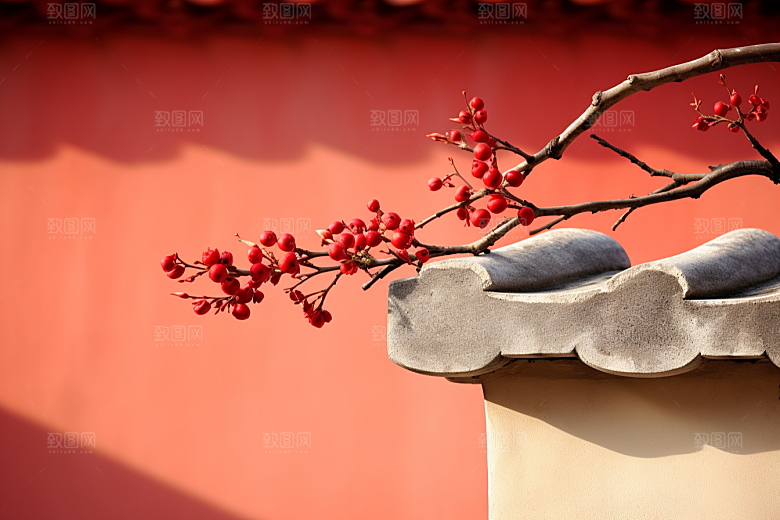 冬天腊梅花高清植物摄影图