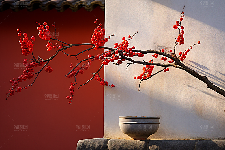冬天腊梅花芬芳冬季摄影图
