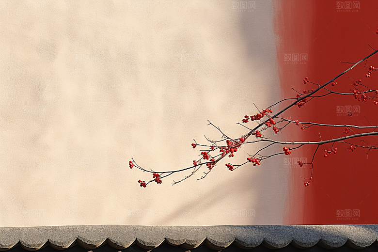 冬天腊梅花传统中国风摄影图