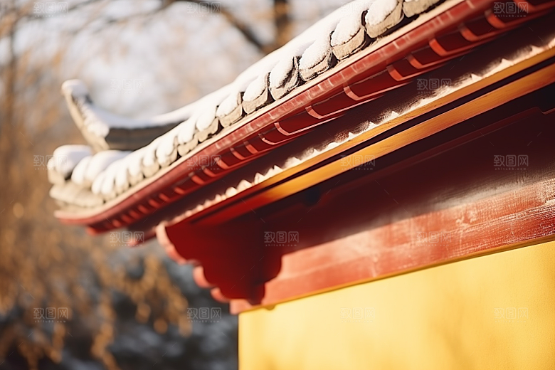 冬天腊梅花高清自然摄影图