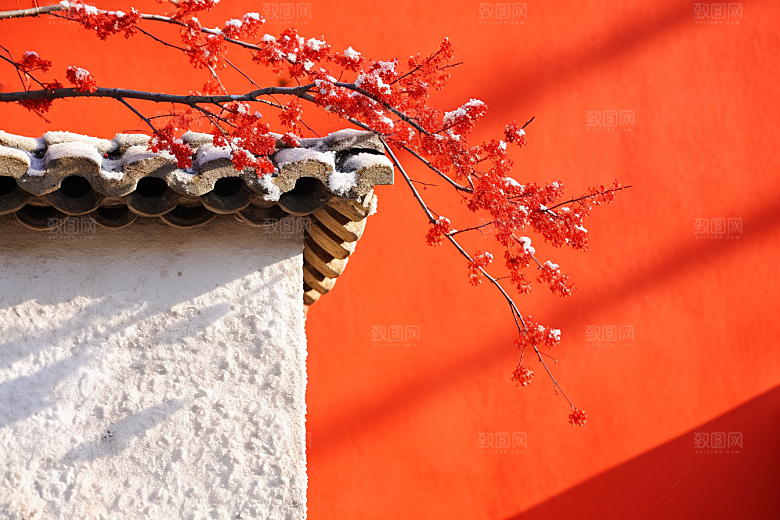 冬天腊梅花冬季芬芳摄影图