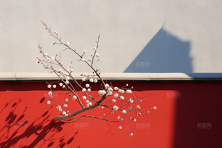冬天腊梅花花卉冬季摄影图