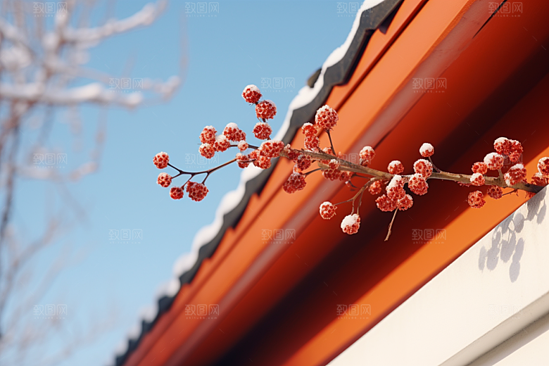 冬天腊梅花传统高清摄影图