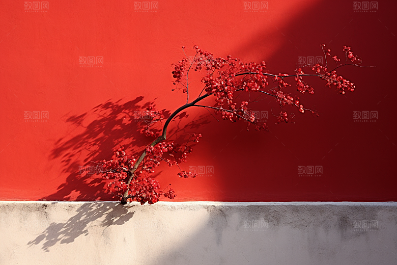 冬天腊梅花花卉高清摄影图
