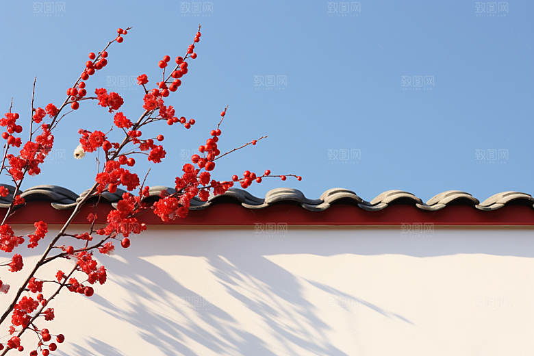冬天腊梅花自然芬芳摄影图
