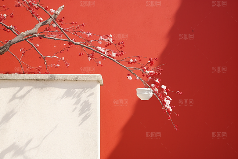 冬天腊梅花高清优雅摄影图