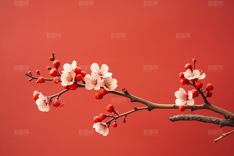 冬天腊梅花植物冬季摄影图