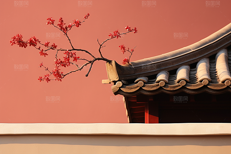 冬天腊梅花高清自然摄影图