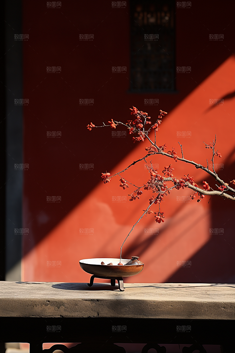 冬天腊梅花中国风冬季摄影图