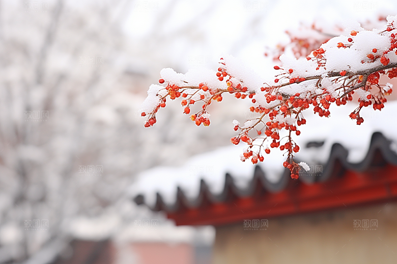 冬天腊梅花中国风芬芳摄影图