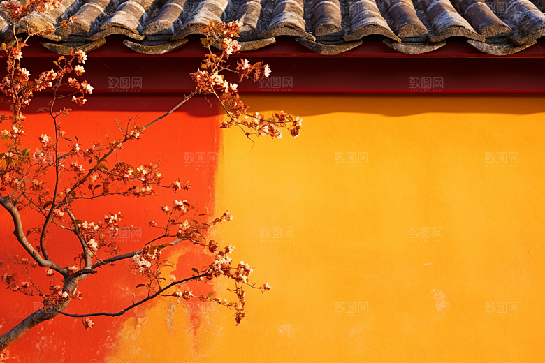 冬天腊梅花寒冷花卉摄影图