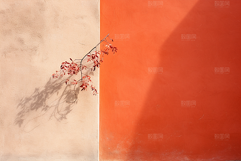 冬天腊梅花花卉植物摄影图