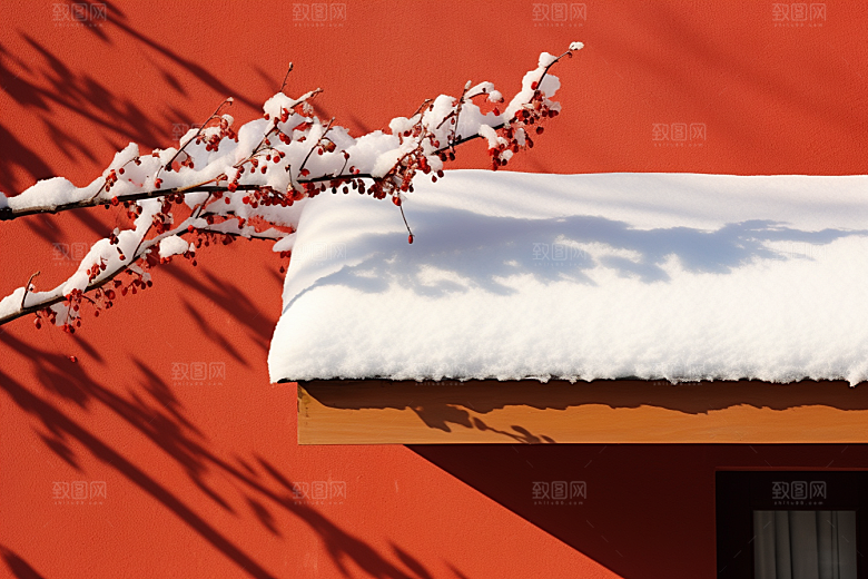 冬天腊梅花传统芬芳摄影图