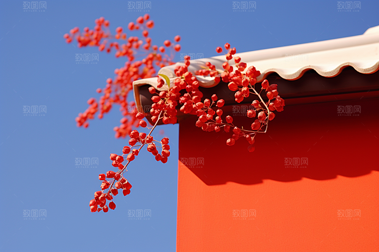 冬天腊梅花花卉传统摄影图