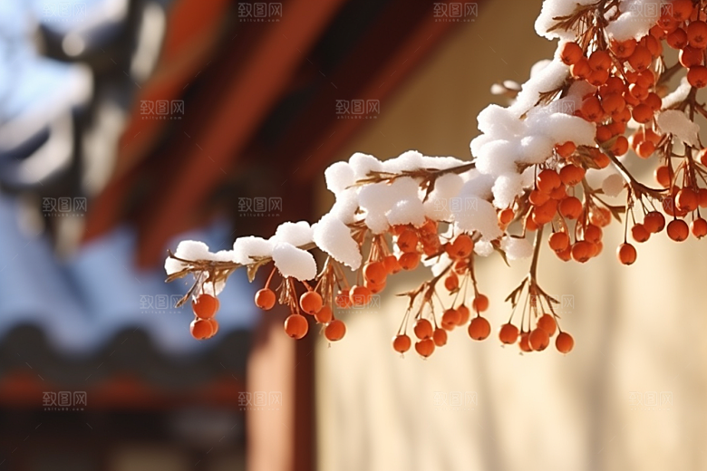 冬天腊梅花优雅高清摄影图