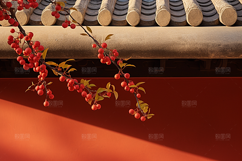 冬天腊梅花高清中国风摄影图
