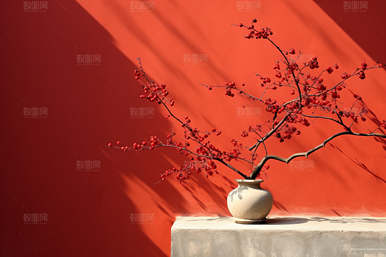 冬天腊梅花芬芳花卉摄影图