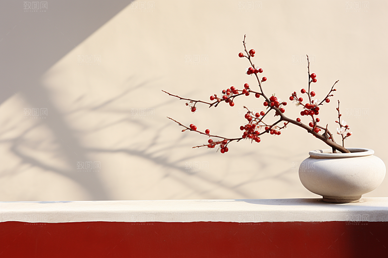 冬天腊梅花冬季寒冷摄影图