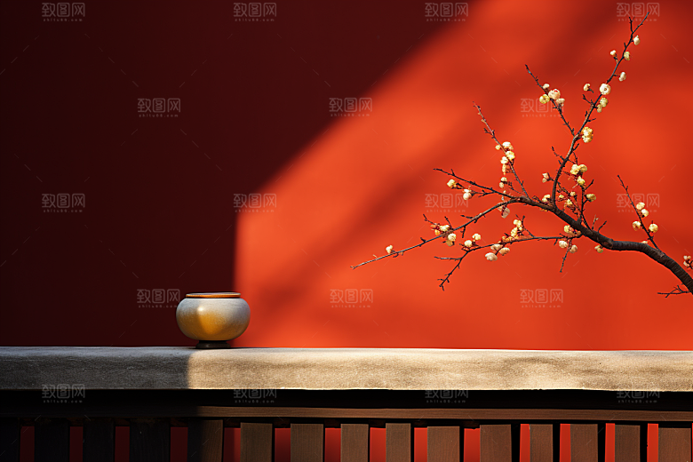 冬天腊梅花冬季植物摄影图