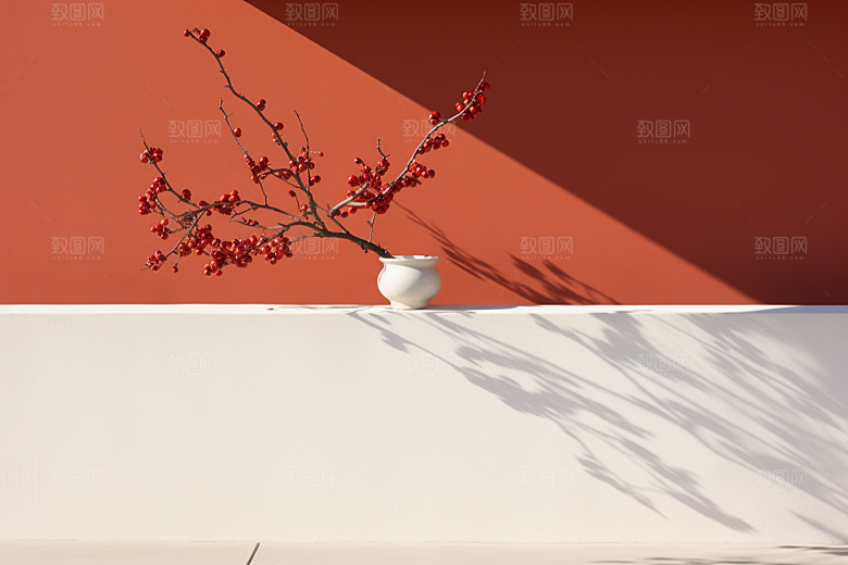 冬天腊梅花中国风高清摄影图