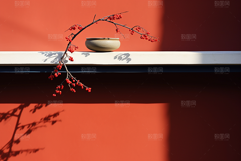 冬天腊梅花寒冷冬季摄影图
