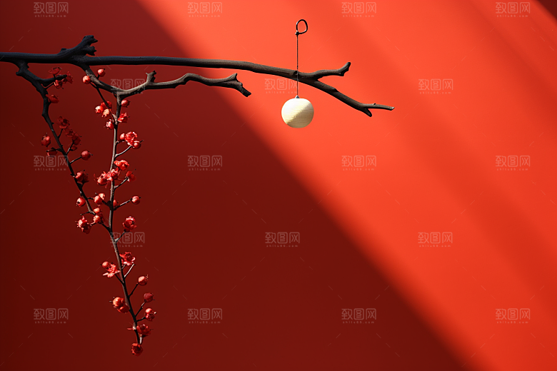 冬天腊梅花花卉高清摄影图