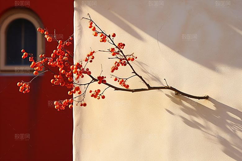 冬天腊梅花寒冷优雅摄影图