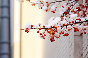 冬天腊梅花冬季植物摄影图