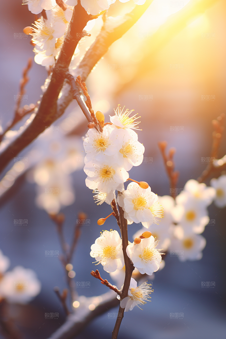 冬天腊梅花高清芬芳摄影图