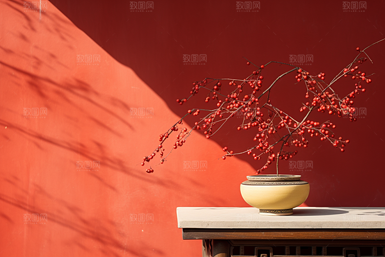冬天腊梅花寒冷高清摄影图