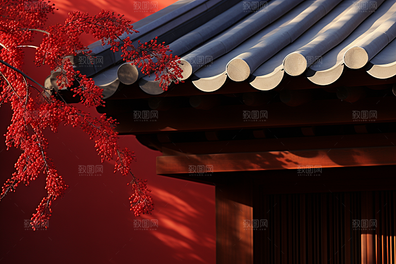 冬天腊梅花植物优雅摄影图