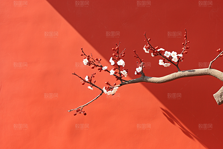 冬天腊梅花冬季传统摄影图