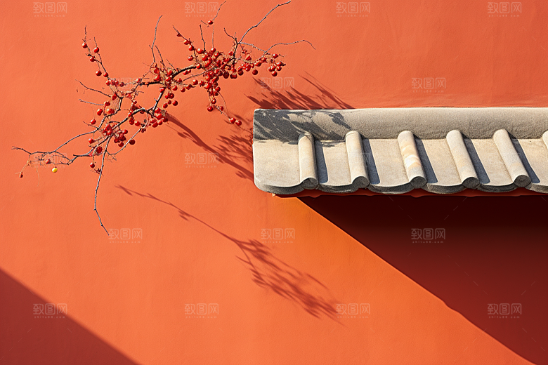 冬天腊梅花花卉传统摄影图