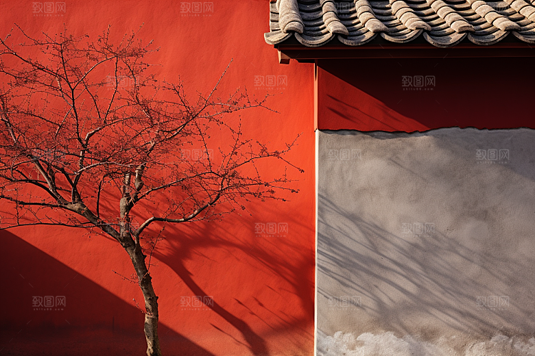 冬天腊梅花寒冷自然摄影图