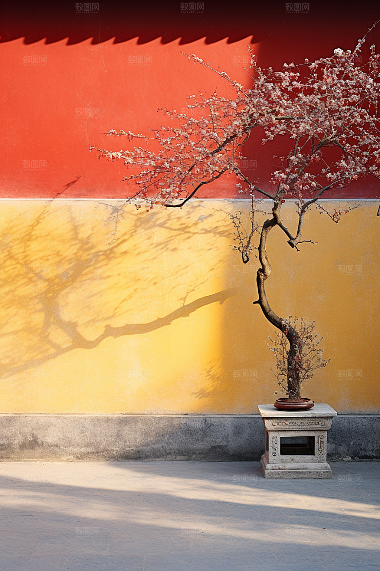 冬天腊梅花植物冬季摄影图