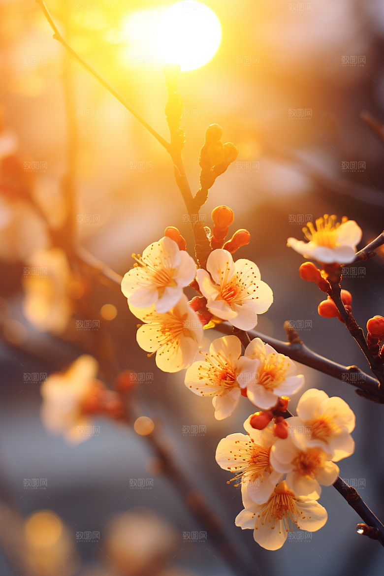 冬天腊梅花优雅冬季摄影图