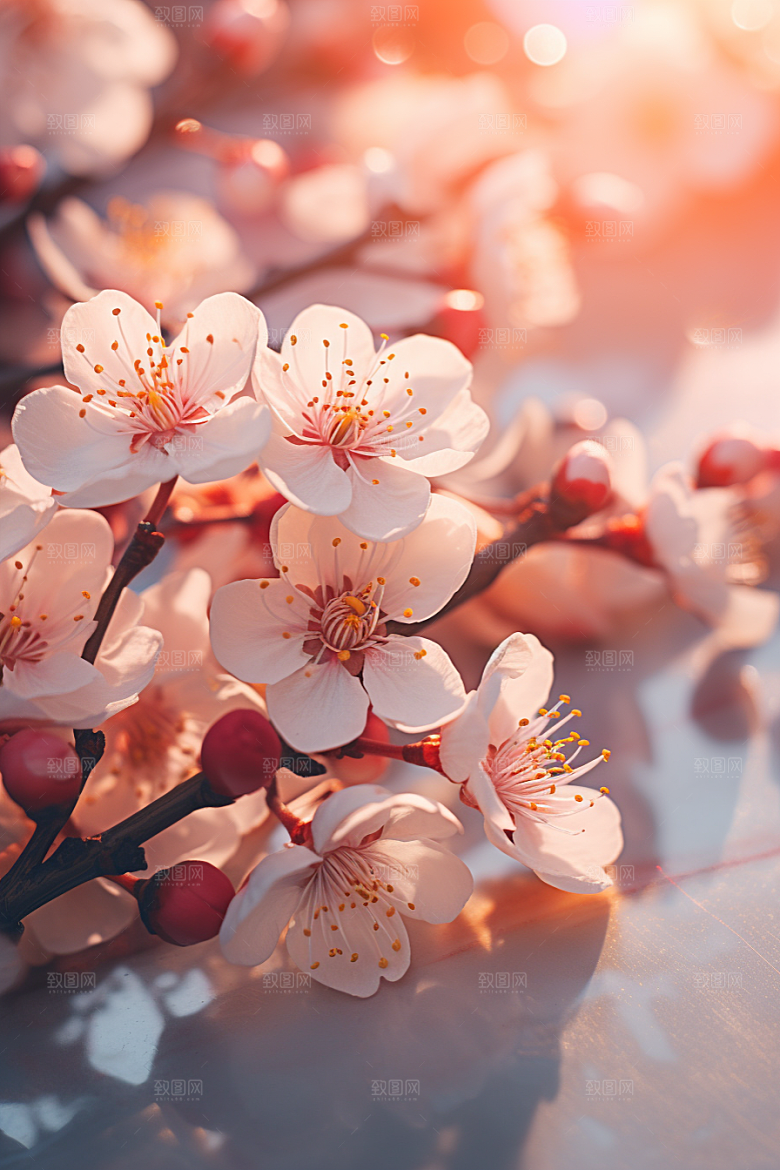 冬天腊梅花传统花卉摄影图