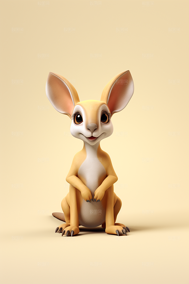 卡通动物高清3D模型