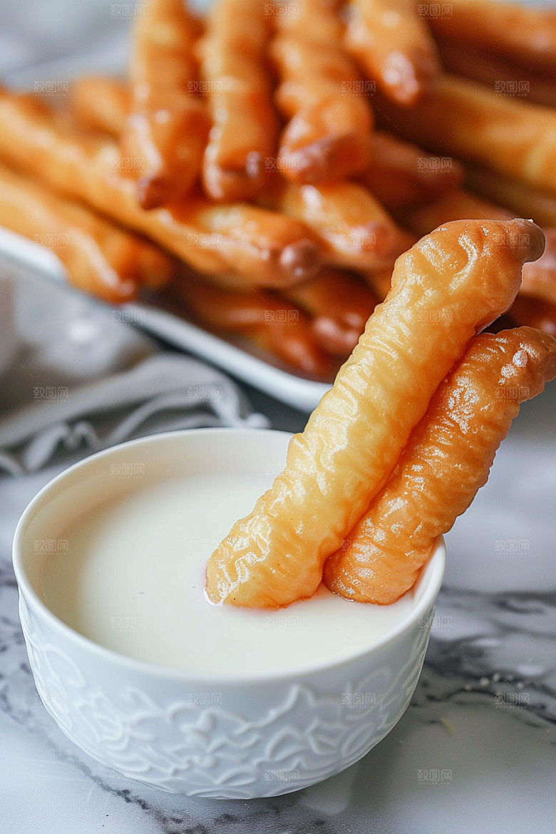 豆浆豆奶早饭高清摄影图