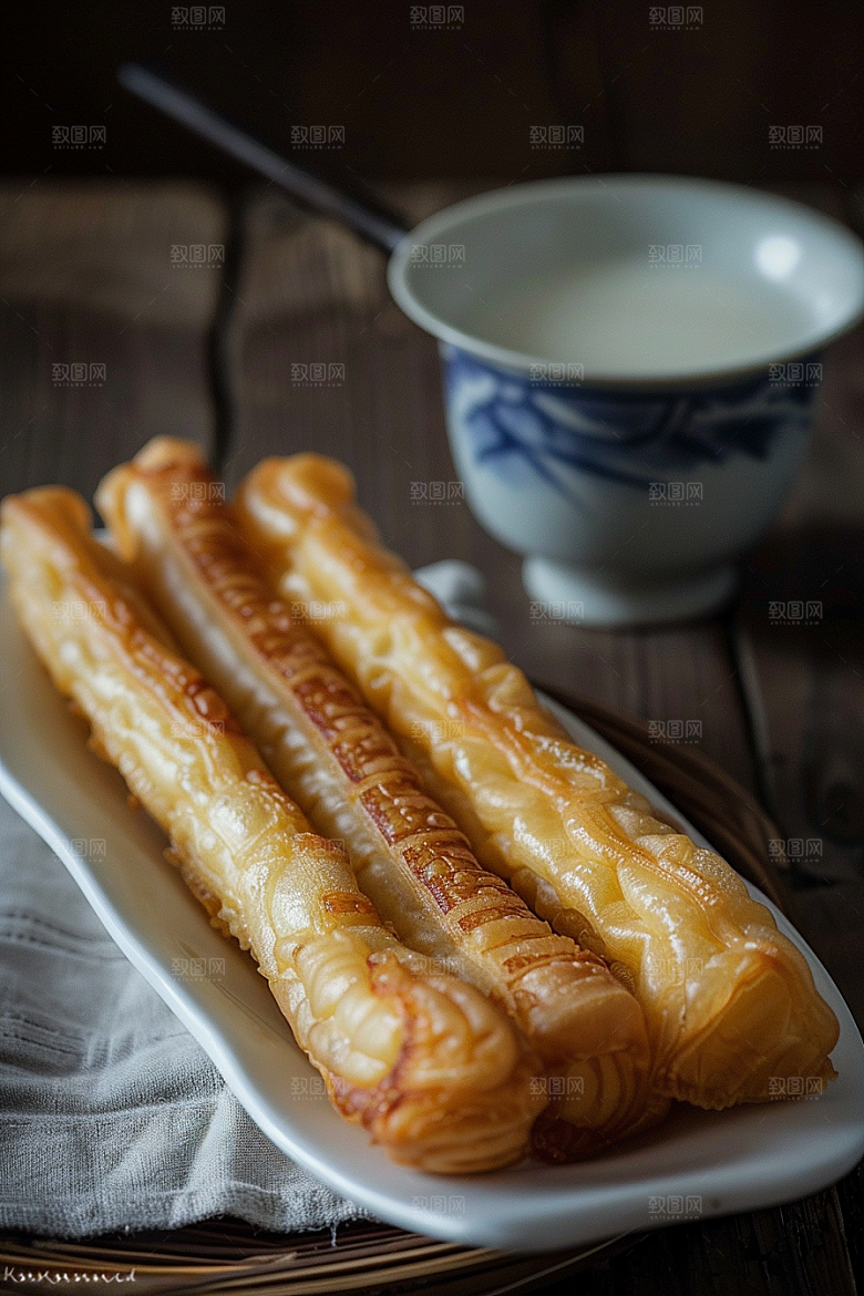 豆浆豆奶早餐日系摄影图